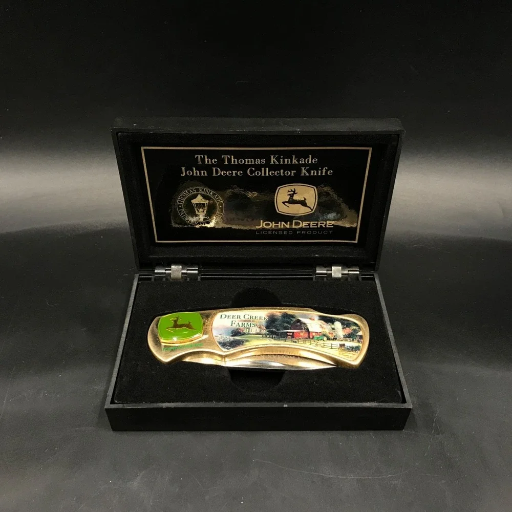 Collector Knife John Deere Thomas Kinkade Blade Stainless Steel Deer Creek